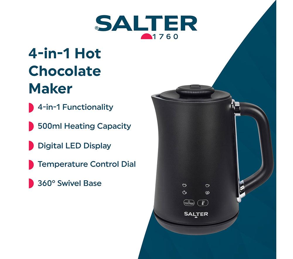 SALTER Chocolatier EK6527 Electric Milk Frother & Hot Chocolate Maker - Black image number 4 of 7