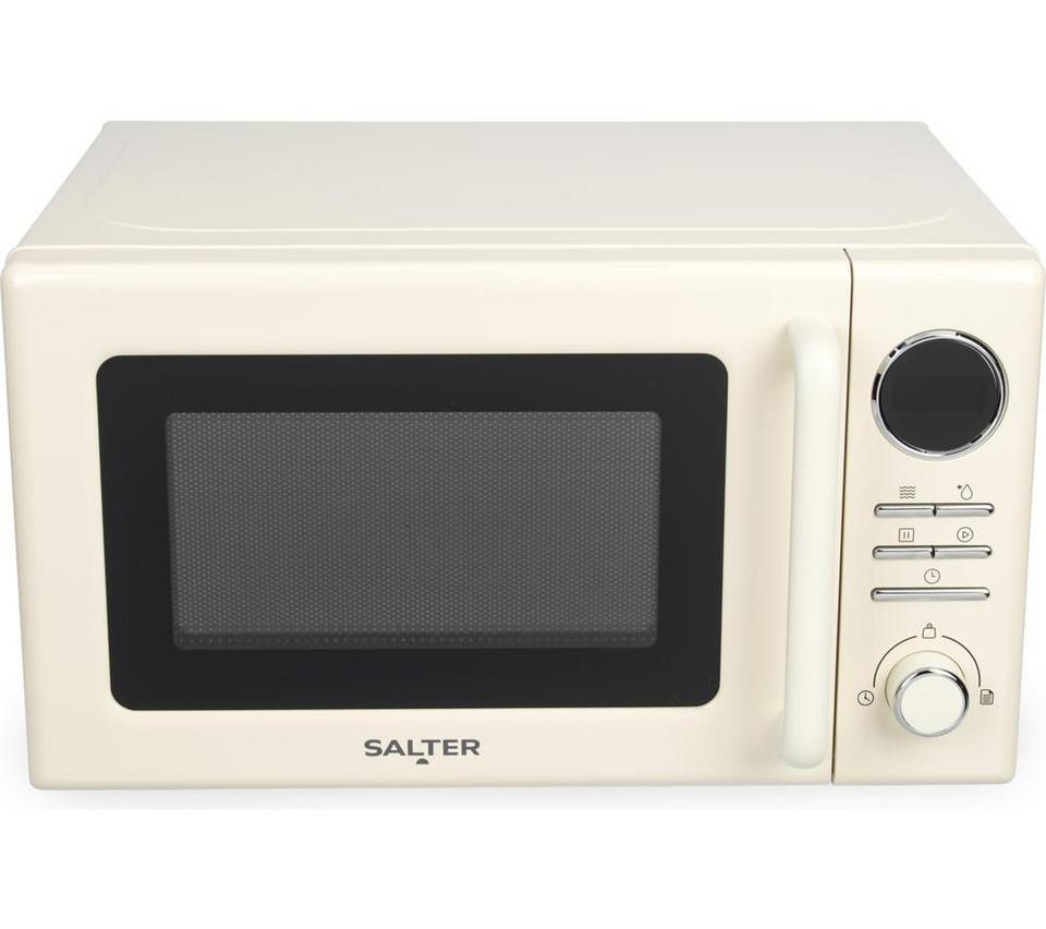 SALTER Retro EK6445CRM Solo Microwave - Cream