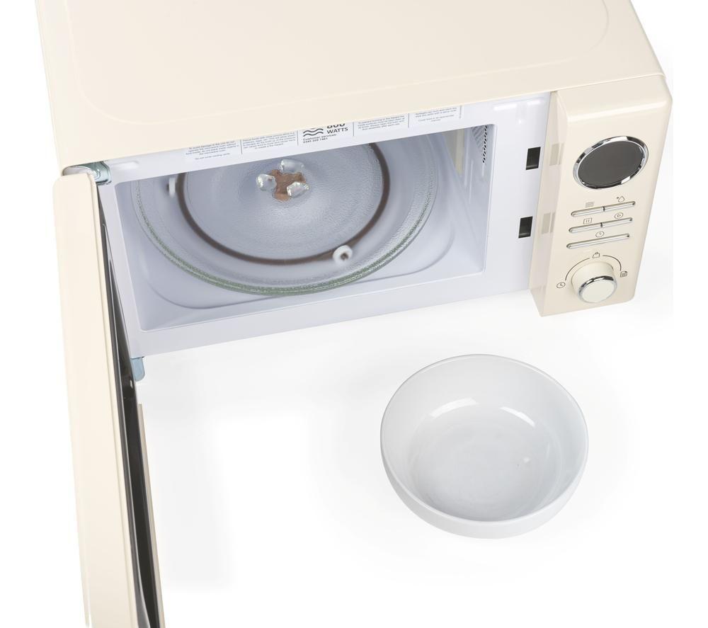 SALTER Retro EK6445CRM Solo Microwave - Cream image number 2 of 5