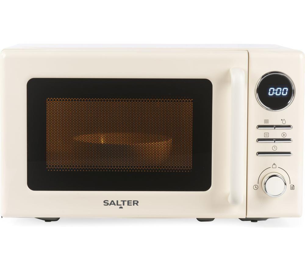 SALTER Retro EK6445CRM Solo Microwave - Cream image number 5 of 5