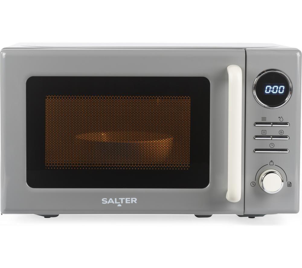 SALTER Retro EK6445GRY Solo Microwave - Grey image number 2 of 8