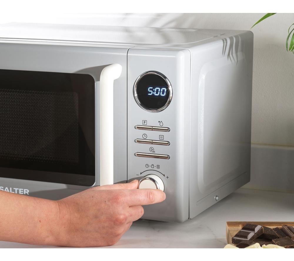 SALTER Retro EK6445GRY Solo Microwave - Grey image number 5 of 8