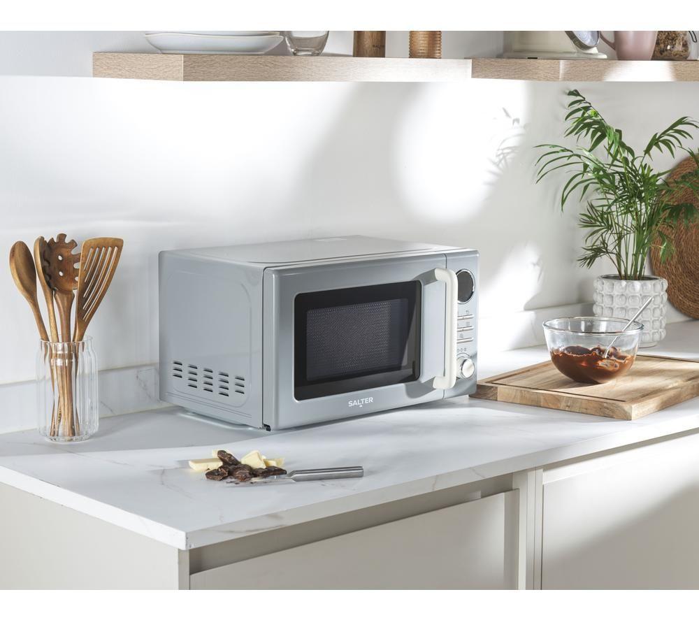SALTER Retro EK6445GRY Solo Microwave - Grey image number 7 of 8