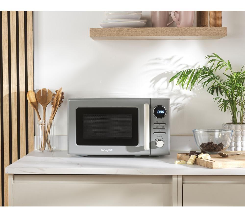 SALTER Retro EK6445GRY Solo Microwave - Grey image number 8 of 8