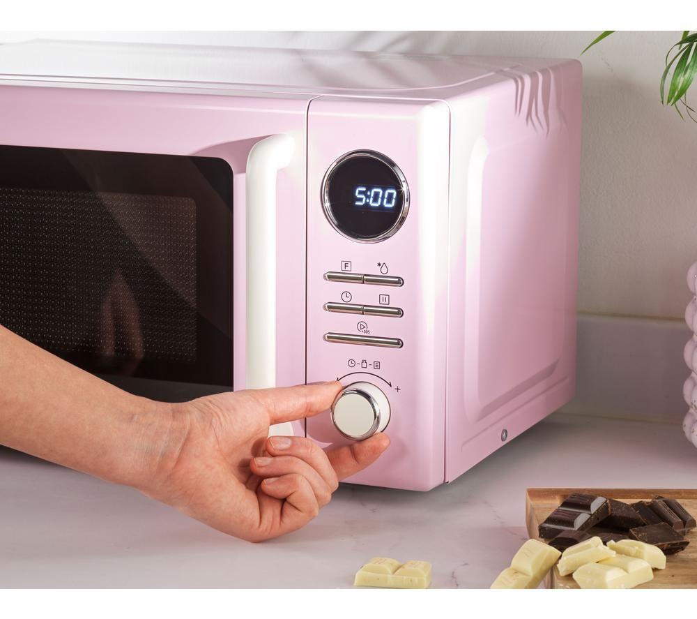 SALTER Retro EK6445PNK Solo Microwave - Pink image number 3 of 7