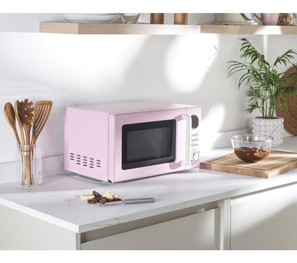 SALTER Retro EK6445PNK Solo Microwave - Pink image number 5 of 7