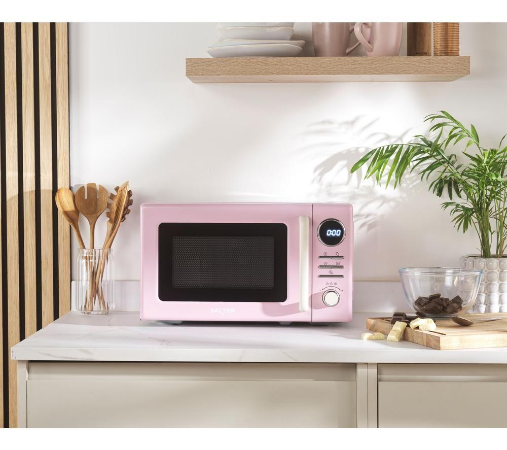 SALTER Retro EK6445PNK Solo Microwave - Pink image number 6 of 7