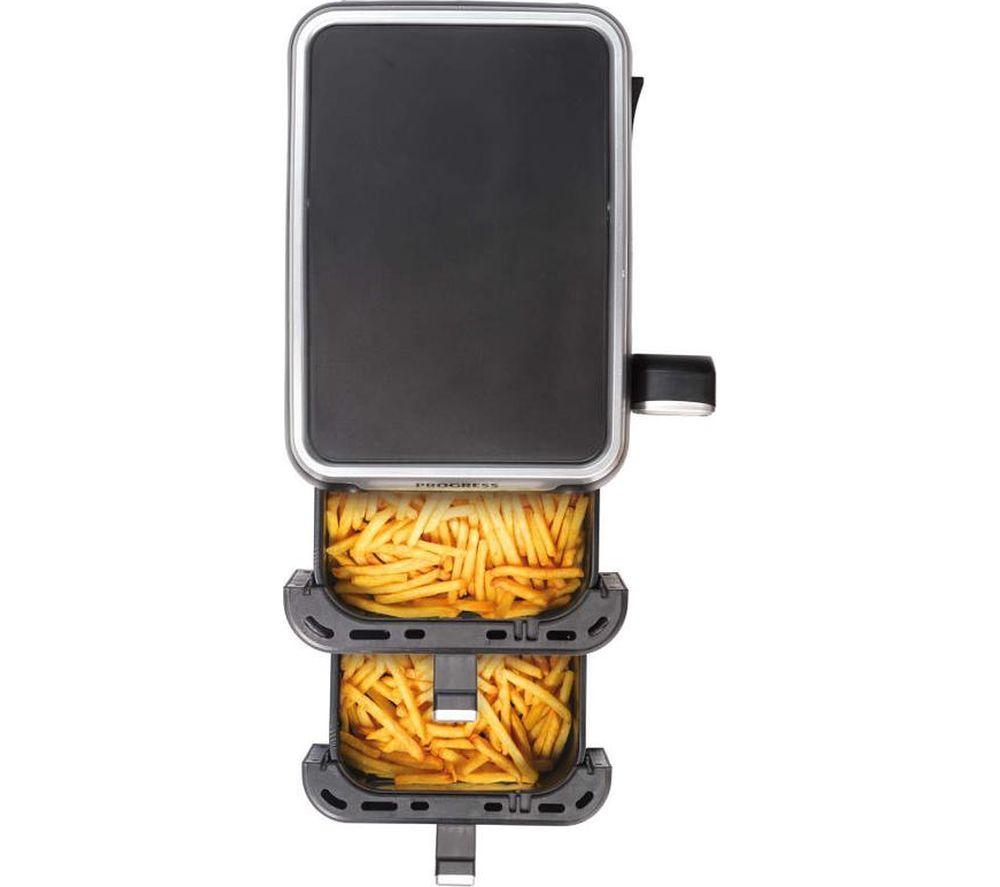 PROGRESS EK6467P Dual Tier Air Fryer - Black image number 2 of 10
