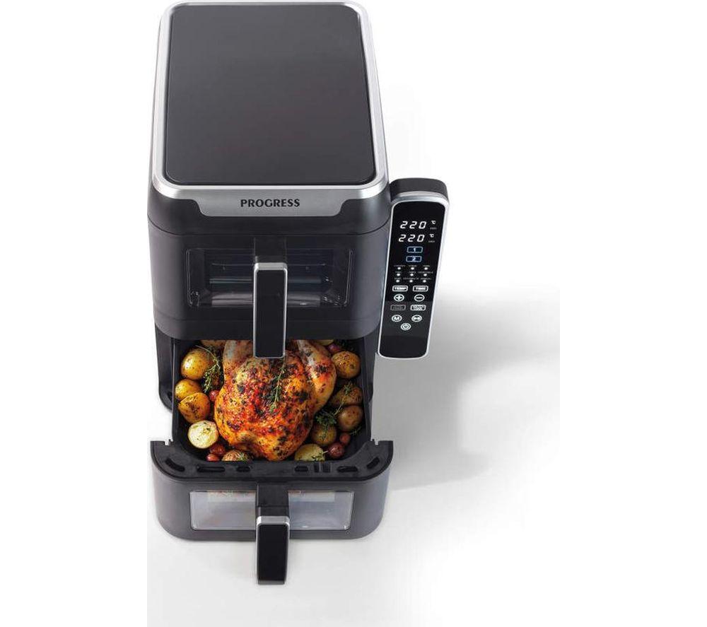 PROGRESS EK6467P Dual Tier Air Fryer - Black image number 3 of 10