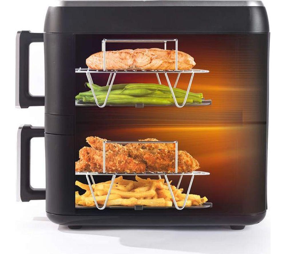 PROGRESS EK6467P Dual Tier Air Fryer - Black image number 5 of 10