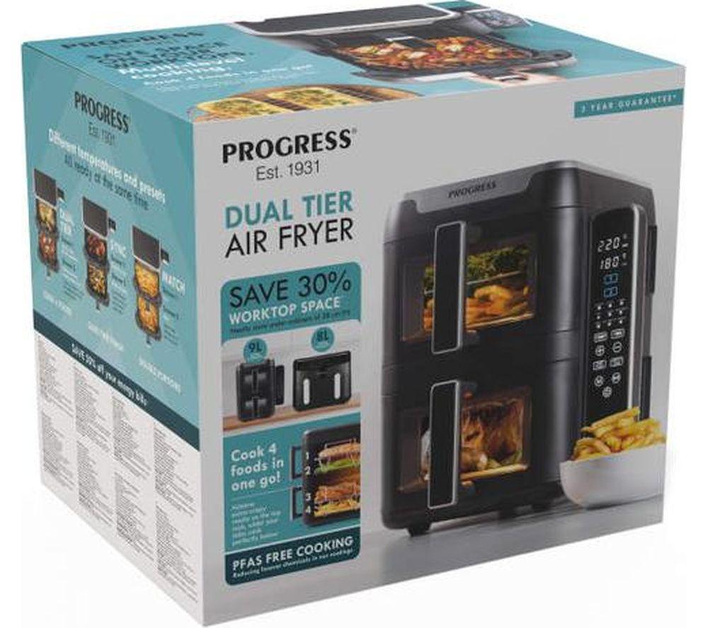 PROGRESS EK6467P Dual Tier Air Fryer - Black image number 7 of 10
