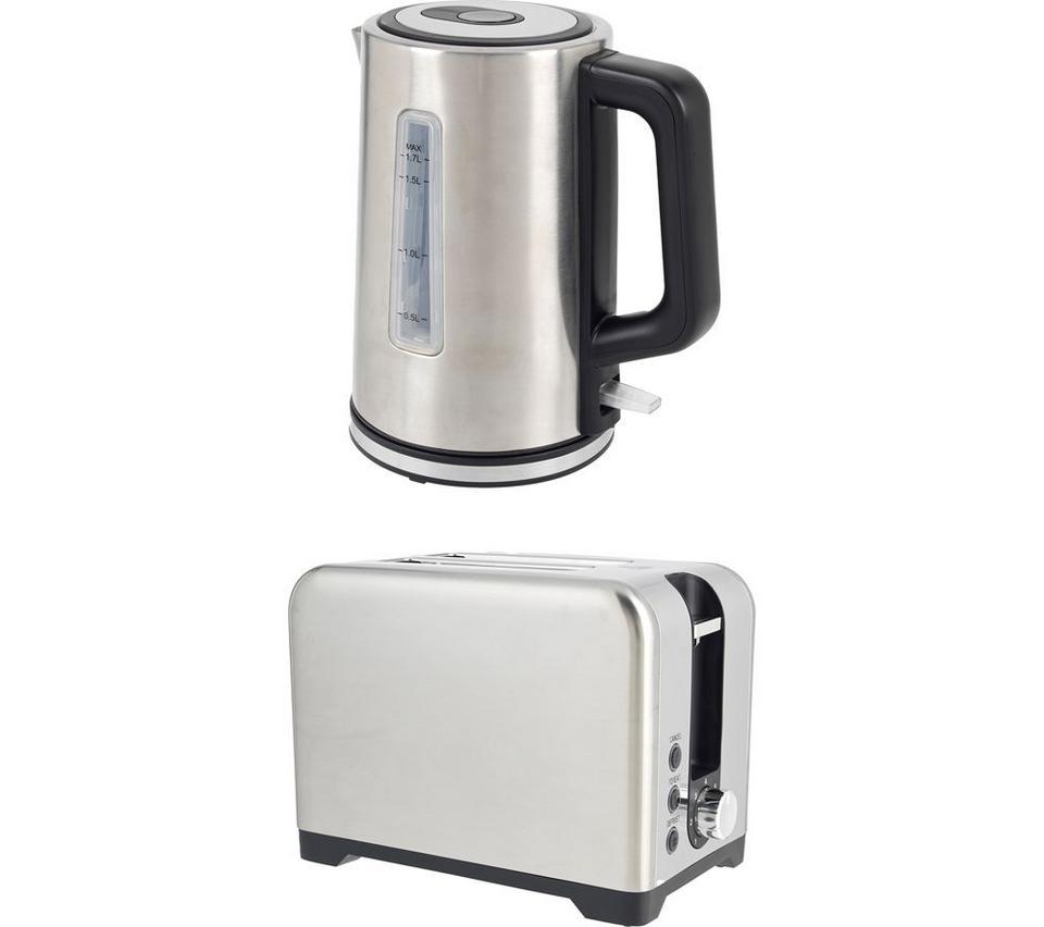SALTER COMBO-9764 Jug Kettle & 2-Slice Toaster Bundle - Silver