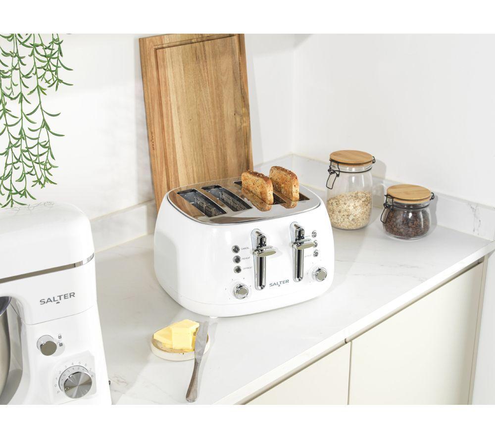 SALTER COMBO-9765 Boston Jug Kettle & 4-Slice Toaster Bundle - White image number 5 of 6
