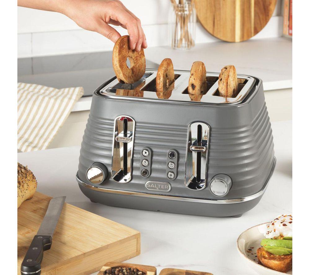 SALTER COMBO-9412 Ripple Jug Kettle & 4-Slice Toaster Bundle - Grey image number 5 of 6