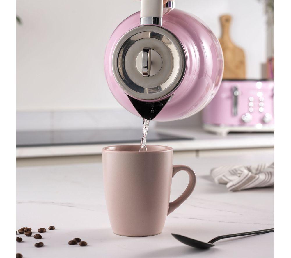 SALTER Retro Combo-9362 4-slice Toaster, Jug Kettle & Solo Microwave Bundle - Pink image number 3 of 5