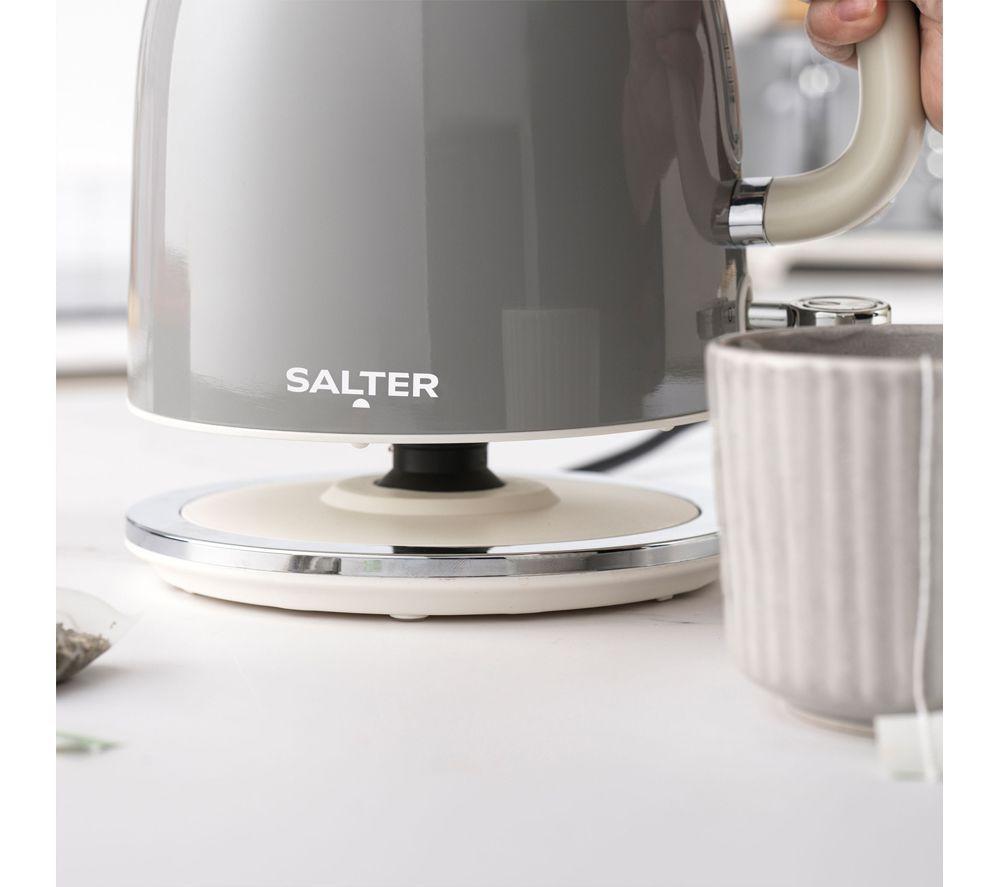 SALTER Retro Combo-9364 4-slice Toaster, Jug Kettle & Solo Microwave Bundle - Grey image number 5 of 7
