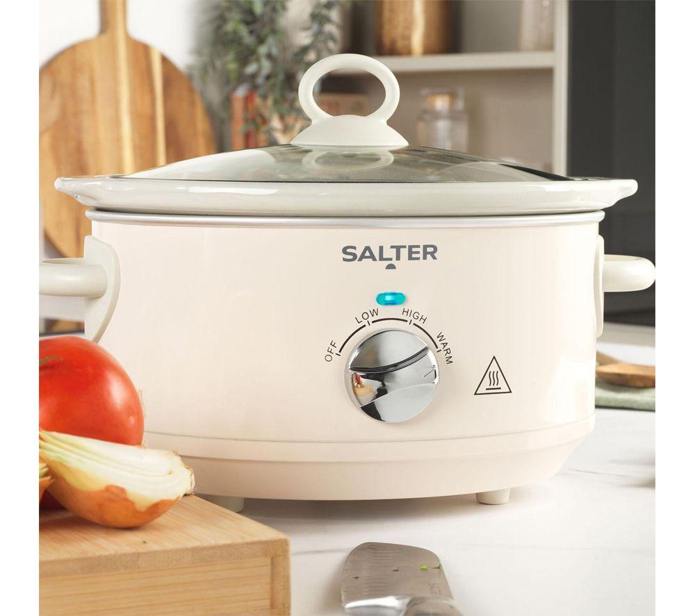 SALTER COMBO-9505 Retro Jug Kettle, 4-Slice Toaster & Slow Cooker Bundle - Cream image number 4 of 8