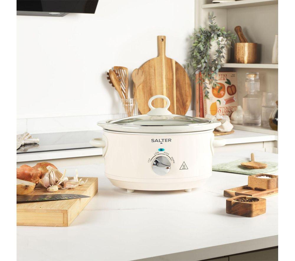 SALTER COMBO-9505 Retro Jug Kettle, 4-Slice Toaster & Slow Cooker Bundle - Cream image number 5 of 8