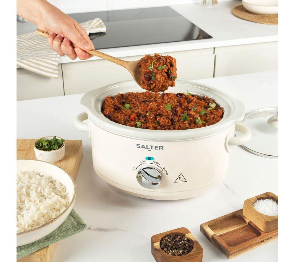 SALTER COMBO-9505 Retro Jug Kettle, 4-Slice Toaster & Slow Cooker Bundle - Cream image number 6 of 8