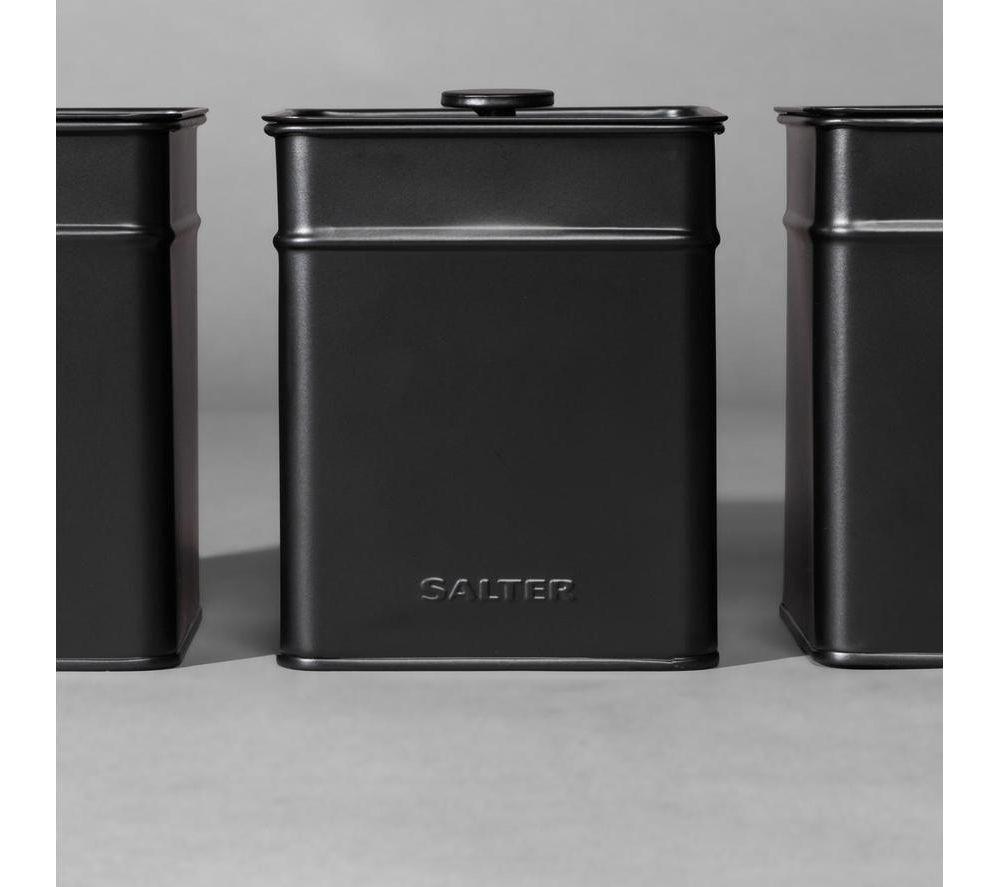 SALTER Kuro COMBO-8858 Solo Microwave & Canister Set Bundle - Black image number 6 of 8