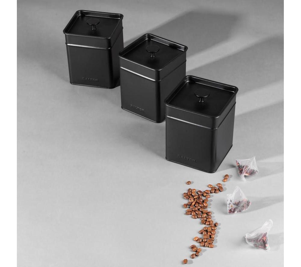 SALTER Kuro COMBO-8858 Solo Microwave & Canister Set Bundle - Black image number 8 of 8