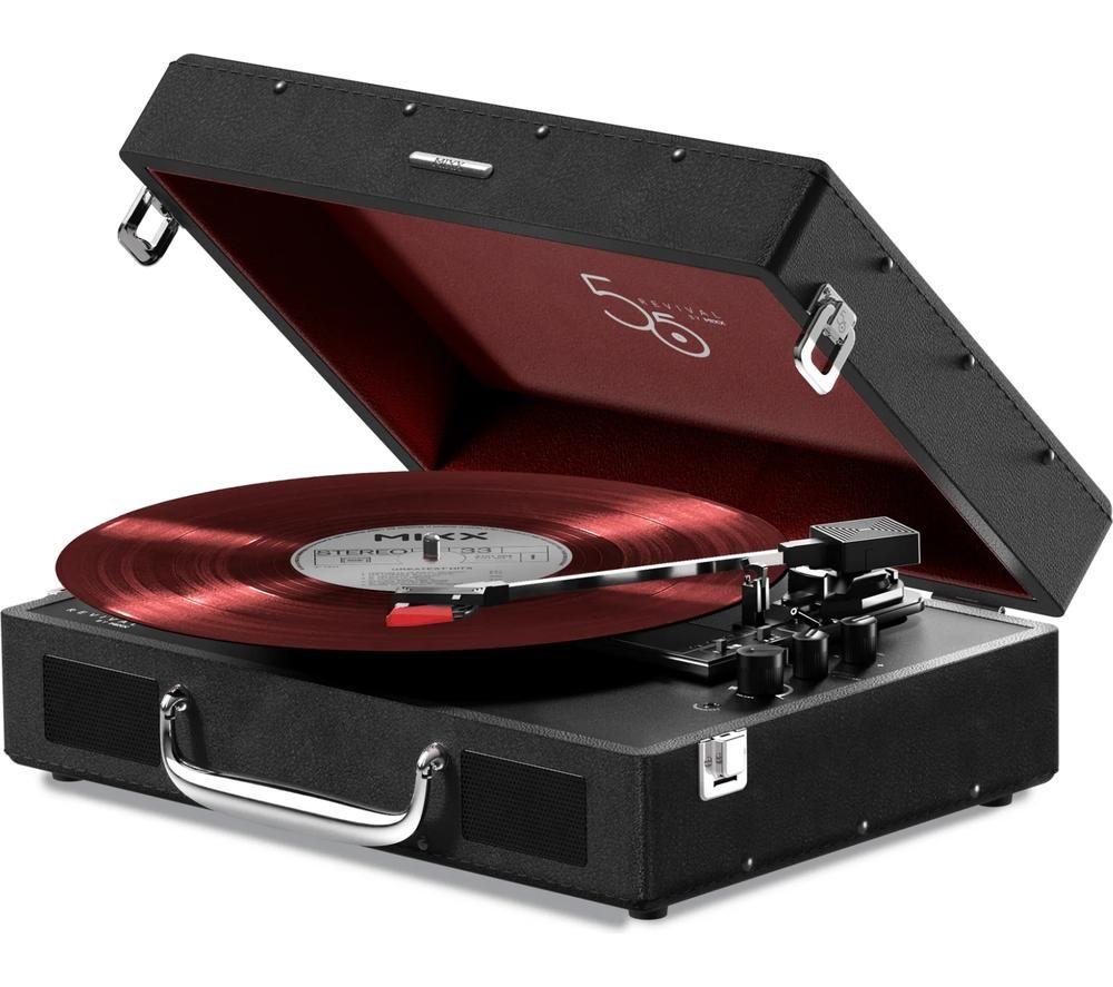 Mixx Revival 55 Mrrp-55-Bk-460 Belt Drive Bluetooth Turntable - Black, Black