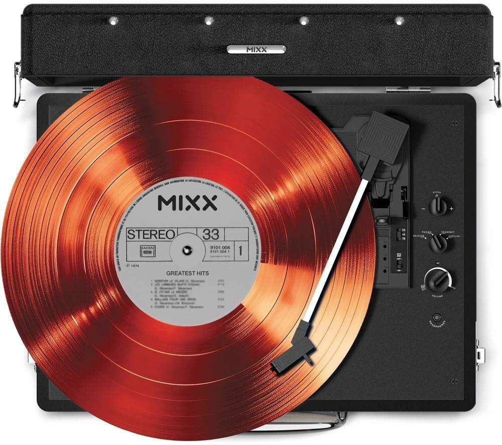 MIXX Revival 55 MRRP-55-BK-460 Belt Drive Bluetooth Turntable - Black image number 3 of 5