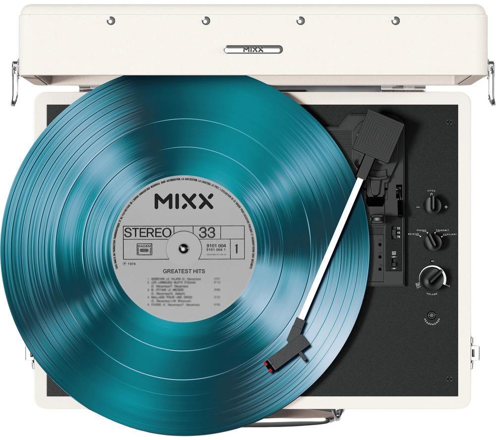 MIXX Revival 55 MRRP-55-CM-461 Belt Drive Bluetooth Turntable - Cream image number 3 of 5