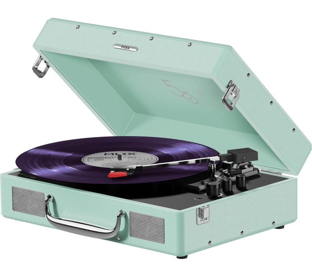 Mixx Revival 55 Mrrp-55-Gr-491 Belt Drive Bluetooth Turntable - Mint Green, Green