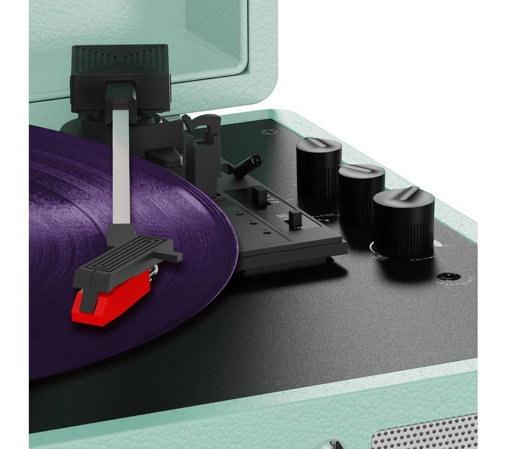 MIXX Revival 55 MRRP-55-GR-491 Belt Drive Bluetooth Turntable - Mint Green image number 6 of 6