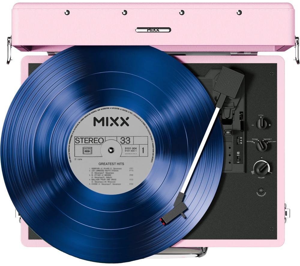 MIXX Revival 55 MRRP-55-PI-492 Belt Drive Bluetooth Turntable - Pink image number 3 of 5