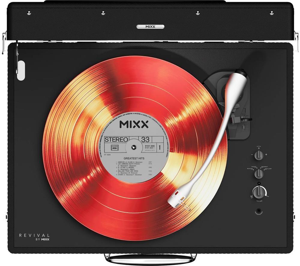 MIXX Revival 65 MRRP-65-BK-463 Belt Drive Bluetooth Turntable - Black image number 4 of 7