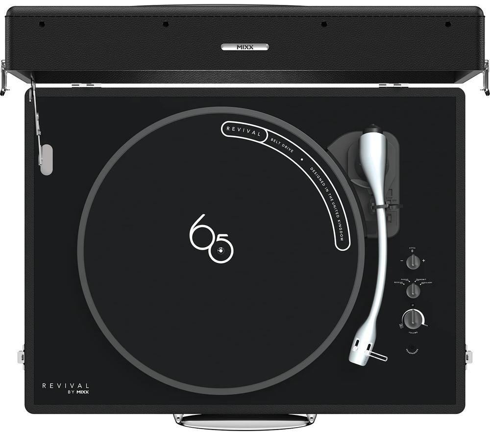 MIXX Revival 65 MRRP-65-BK-463 Belt Drive Bluetooth Turntable - Black image number 5 of 7