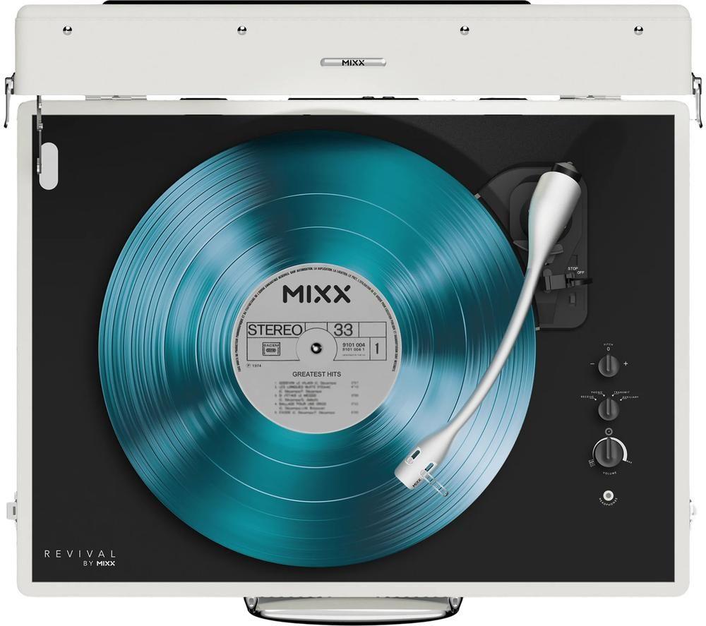 MIXX Revival 65 MRRP-65-CM-464 Belt Drive Bluetooth Turntable - Cream image number 5 of 5