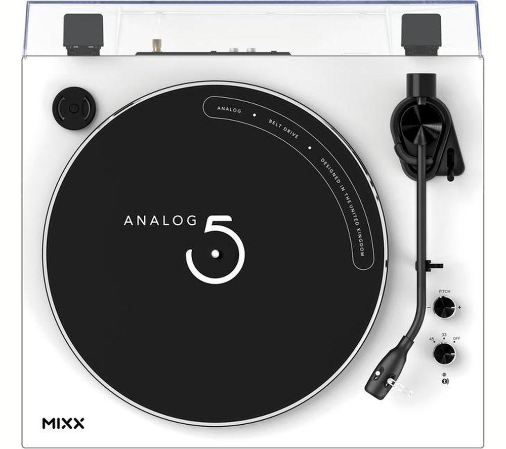 MIXX Analog 5 MARP-05-WH Belt Drive Bluetooth Turntable - White image number 5 of 8