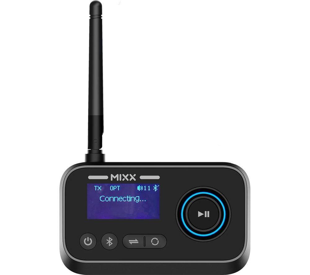 MIXX StreamQ Wireless Bluetooth Headphones & StreamPort Audio Transmitter - Black image number 3 of 5