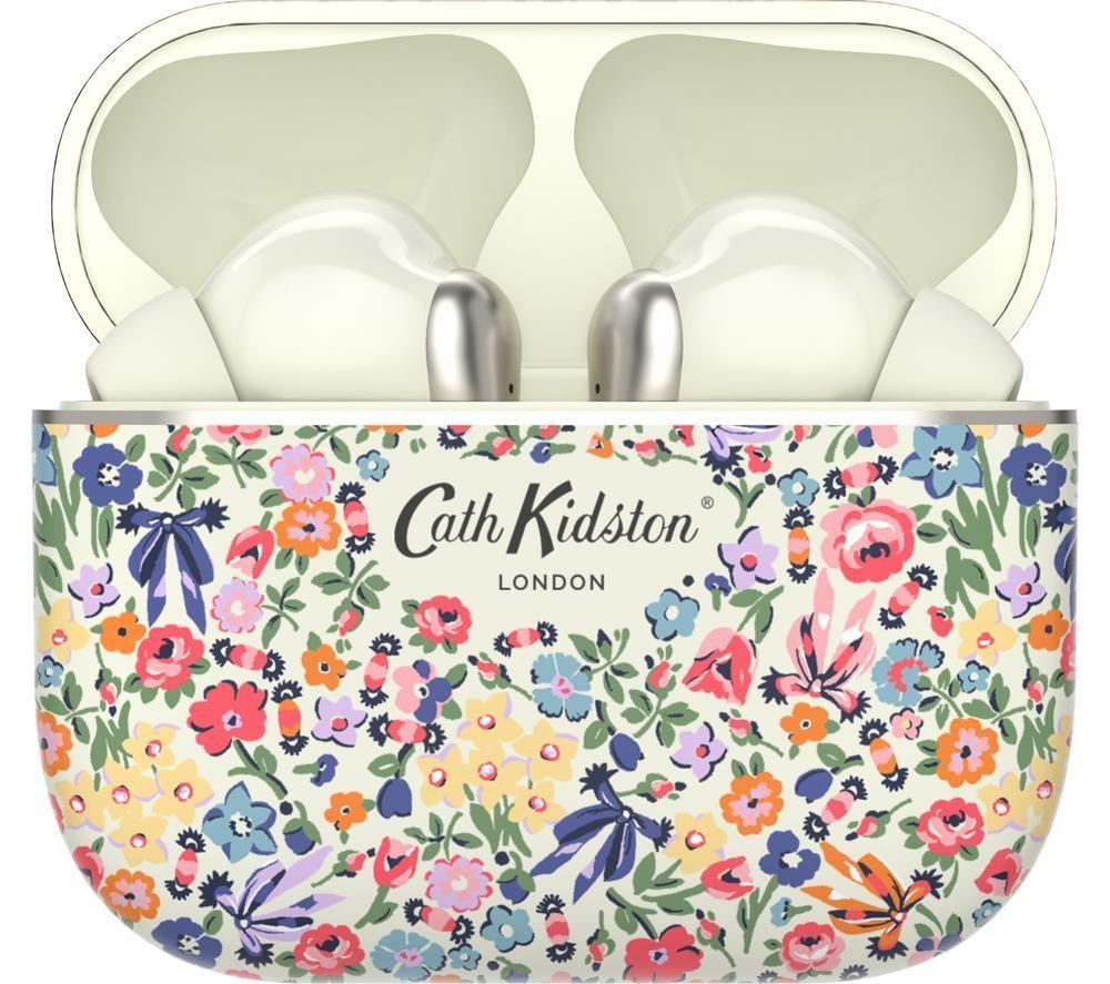 VQ Skylark Wireless Bluetooth Earbuds - Cream and Silver image number 3 of 4