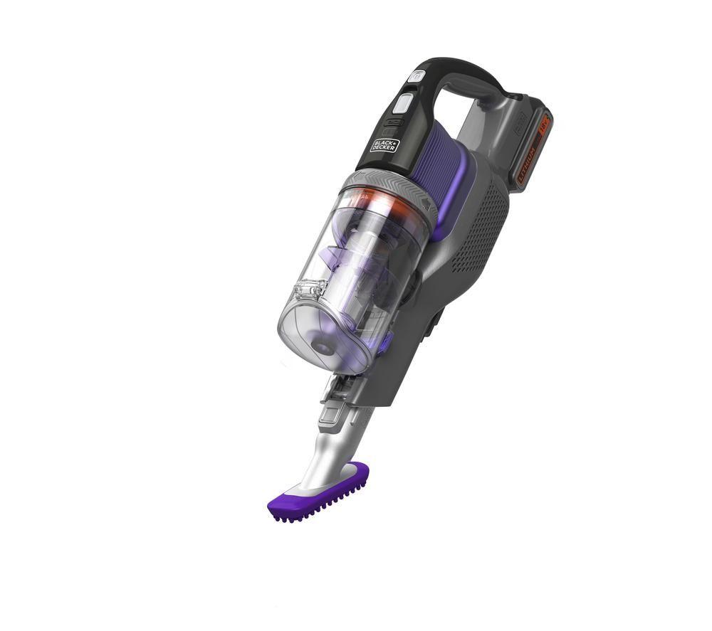 BLACK + DECKER POWERSERIES Extreme BHFEV182CP-GB Pet Cordless Vacuum Cleaner - Black & Purple image number 3 of 17