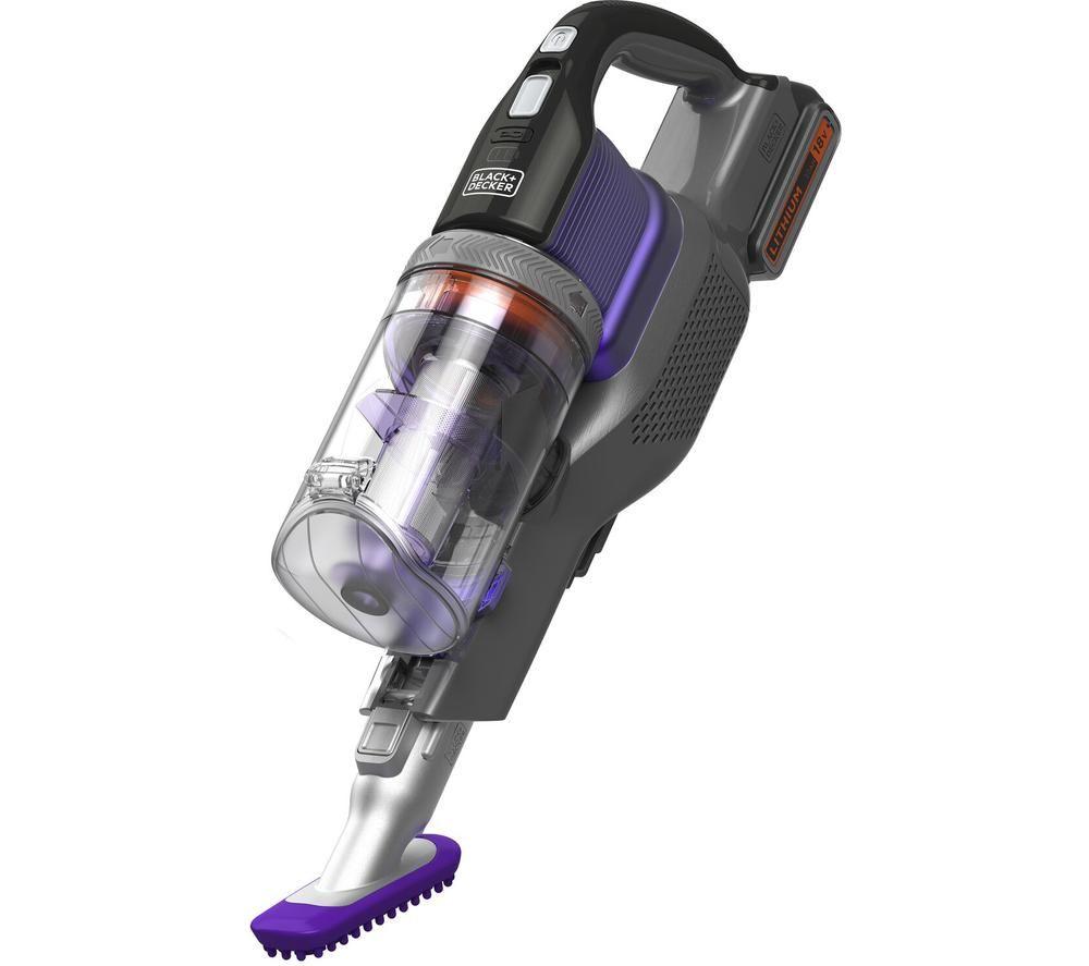 BLACK + DECKER POWERSERIES Extreme BHFEV182CP-GB Pet Cordless Vacuum Cleaner - Black & Purple image number 4 of 17