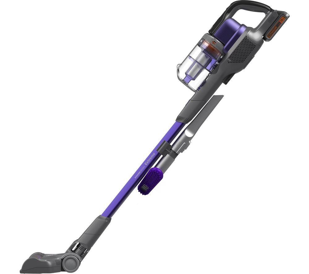 BLACK + DECKER POWERSERIES Extreme BHFEV182CP-GB Pet Cordless Vacuum Cleaner - Black & Purple image number 6 of 17