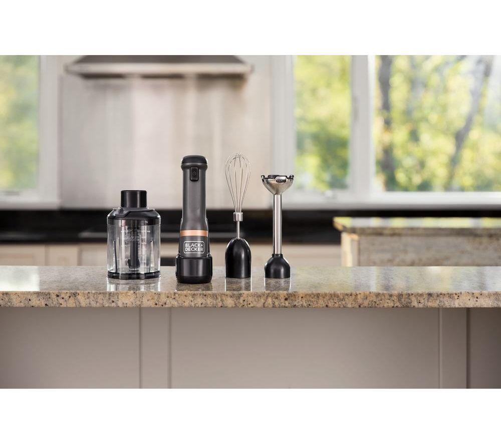 BLACK + DECKER 3-in-1 Kitchen Multi-Tool BCKM1013KG-GB Portable Hand Blender - Grey image number 6 of 7
