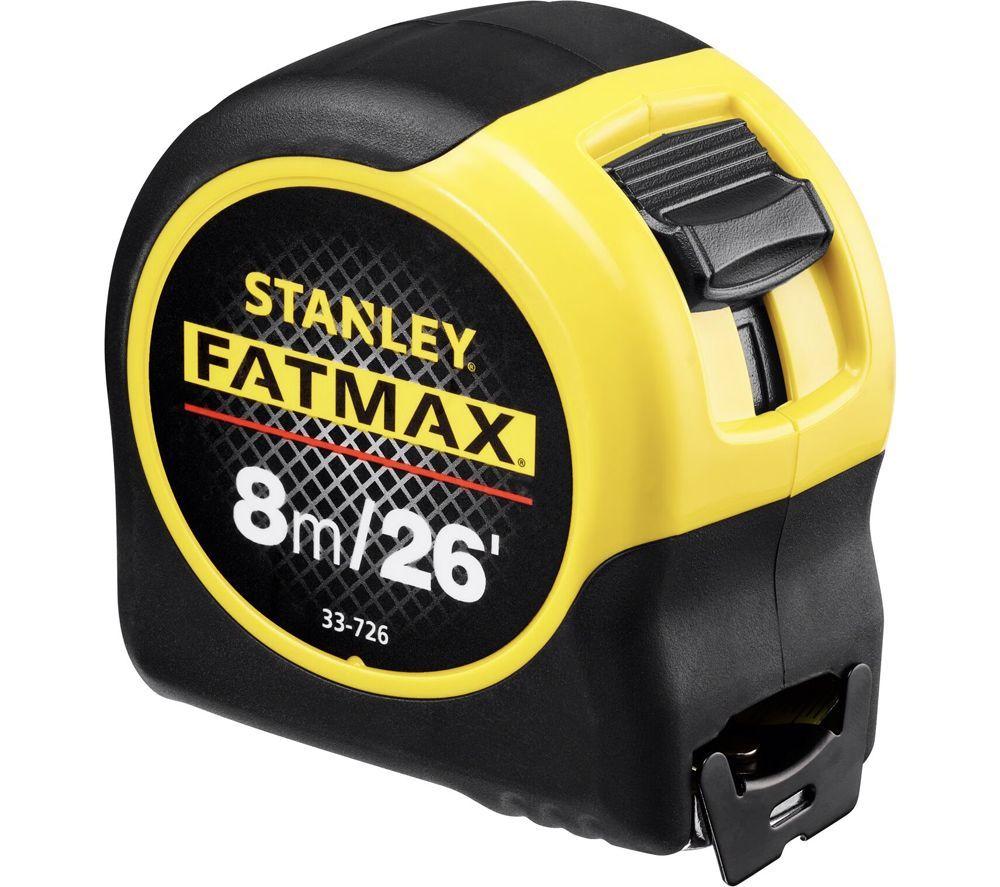 STANLEY FATMAX 8 m / 26' Tape Measure - Black & Yellow image number 2 of 7