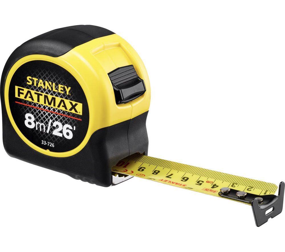 STANLEY FATMAX 8 m / 26' Tape Measure - Black & Yellow image number 3 of 7