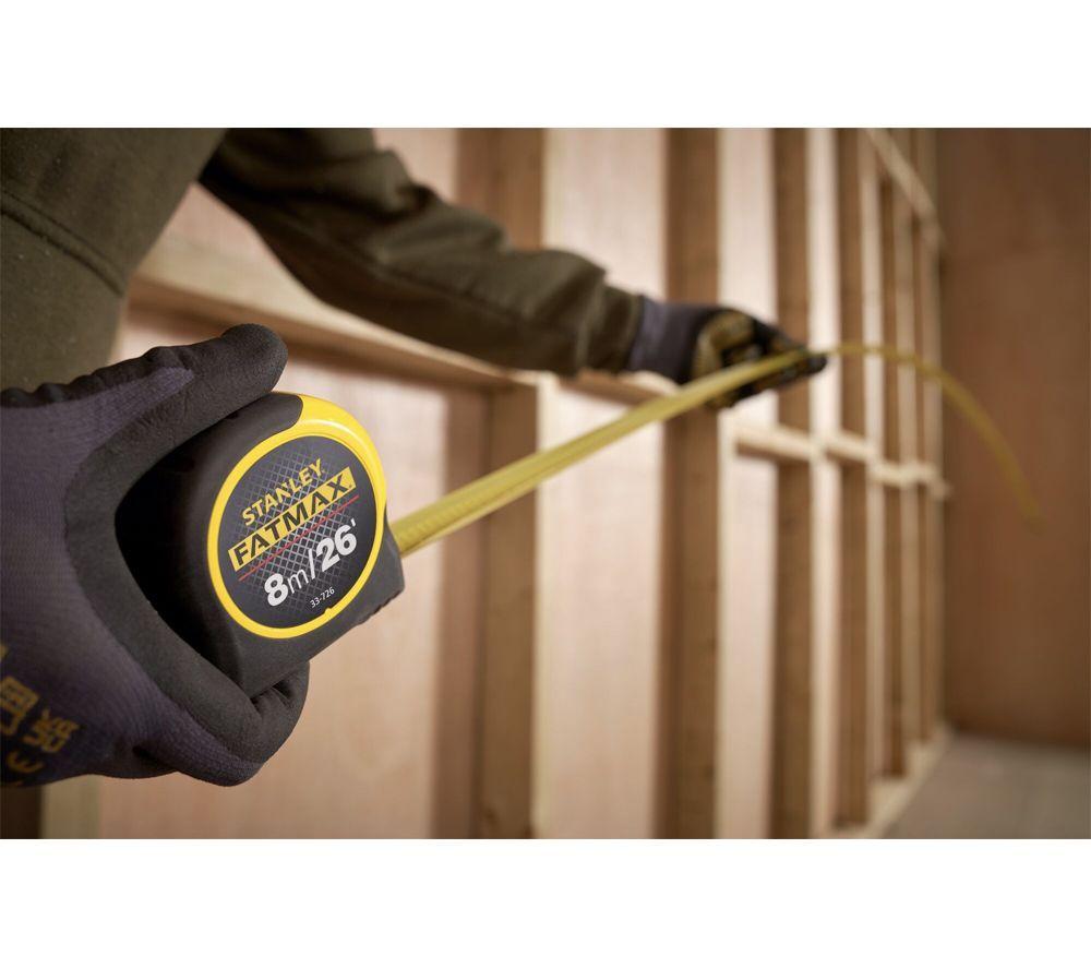 STANLEY FATMAX 8 m / 26' Tape Measure - Black & Yellow image number 6 of 7