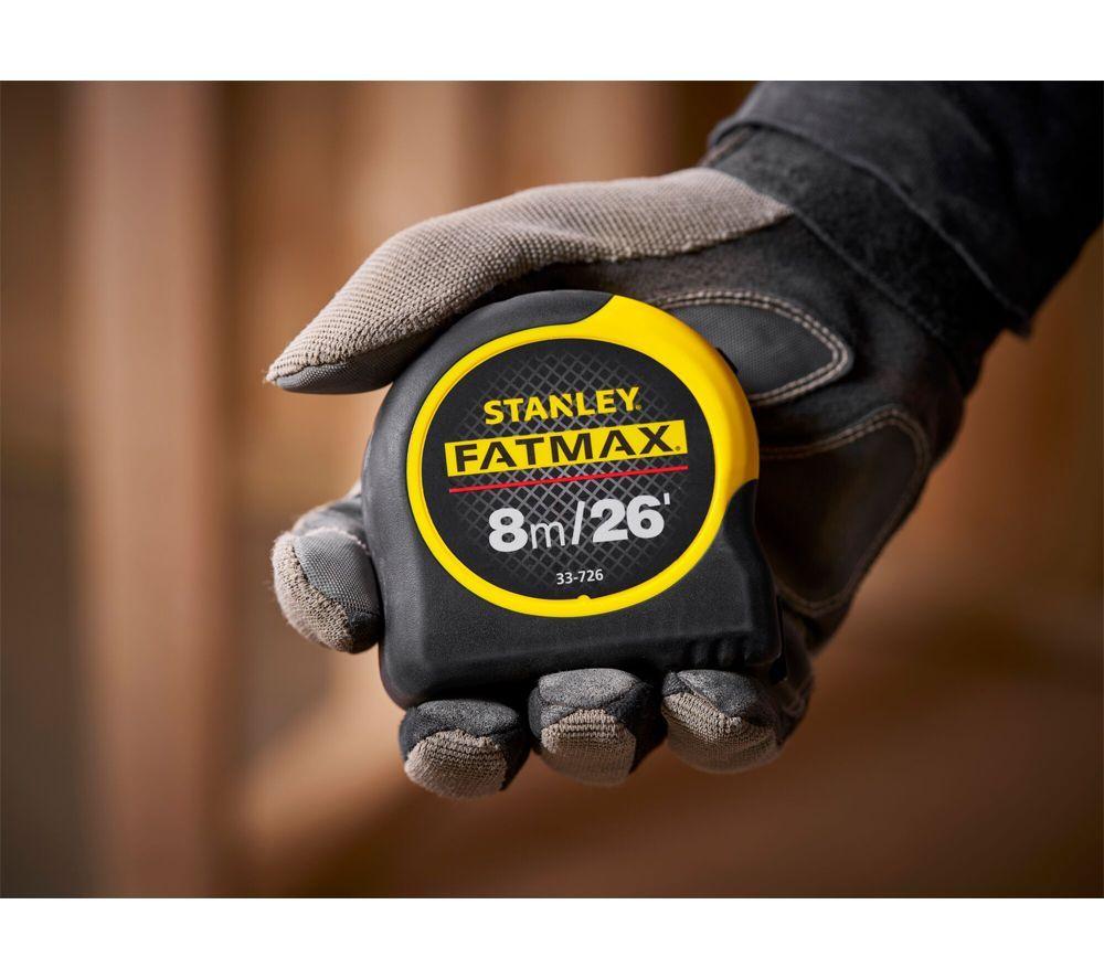 STANLEY FATMAX 8 m / 26' Tape Measure - Black & Yellow image number 7 of 7