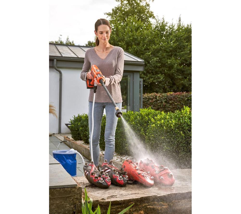 BLACK + DECKER BCPC18D1-GB Cordless Pressure Washer and Cleaner with 2ah Battery image number 5 of 6