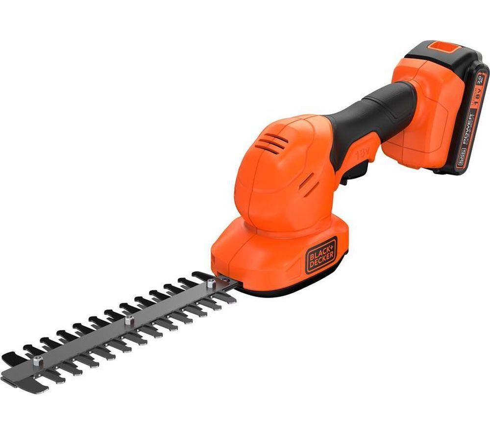 BLACK + DECKER BCSS18D1 Grass Shear & Shrubber Combo - Orange & Black image number 4 of 9