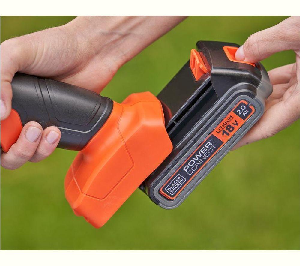 BLACK + DECKER BCSS18D1 Grass Shear & Shrubber Combo - Orange & Black image number 8 of 9