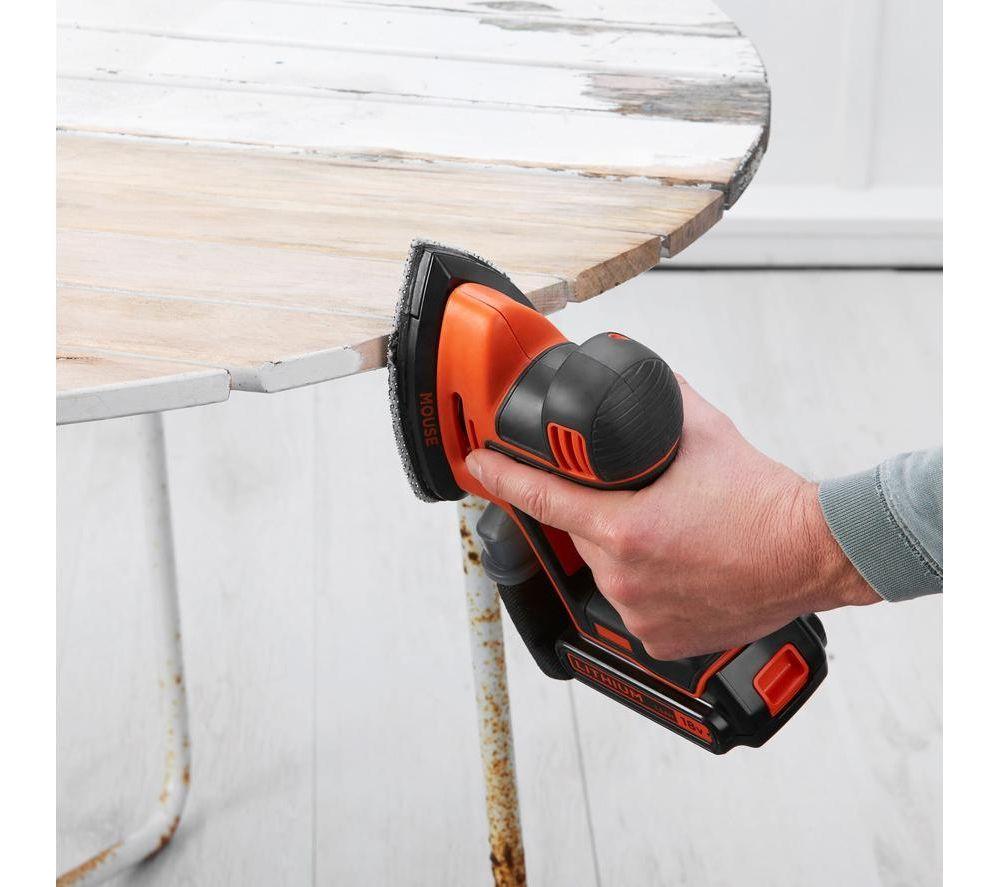 BLACK + DECKER Mouse BDCDS18 Cordless Delta Sander & 18 V 1.5 Ah Battery image number 2 of 6