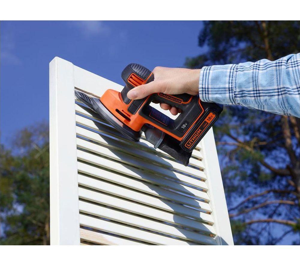 BLACK + DECKER Mouse BDCDS18 Cordless Delta Sander & 18 V 1.5 Ah Battery image number 4 of 6